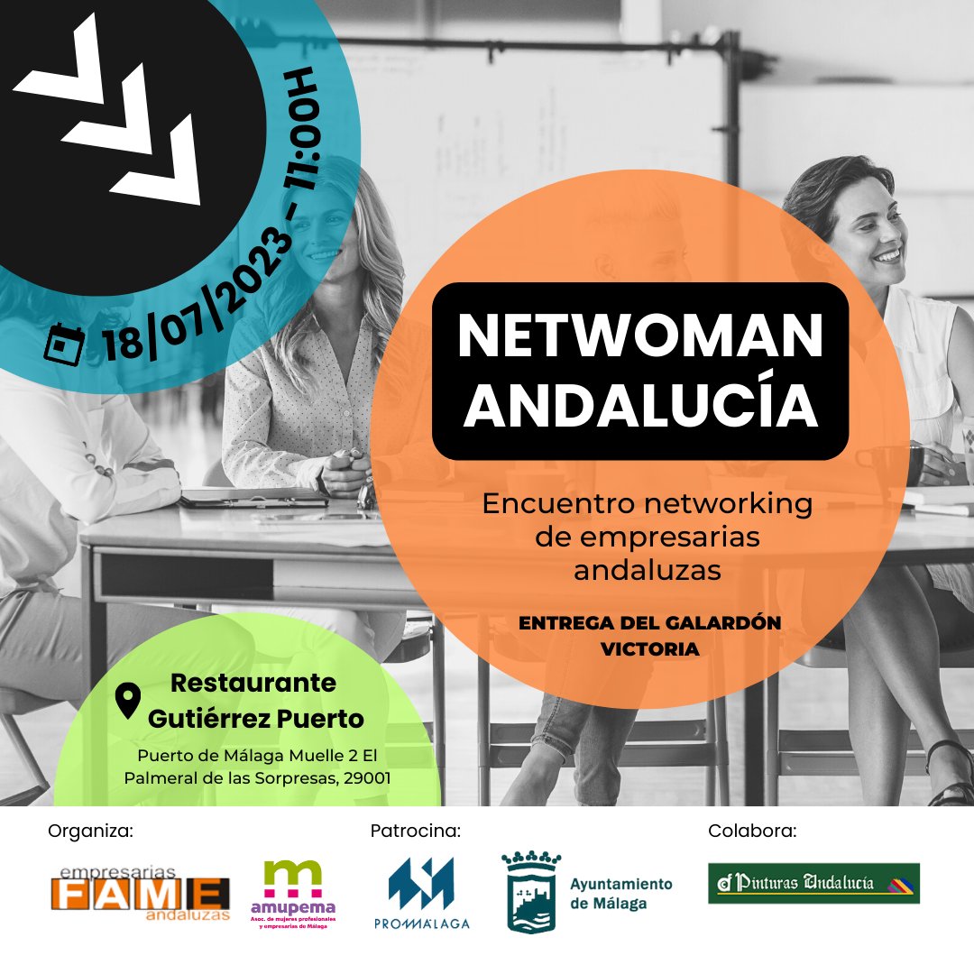 Netwoman Andalucía: encuentro de empresarias en Málaga y networking