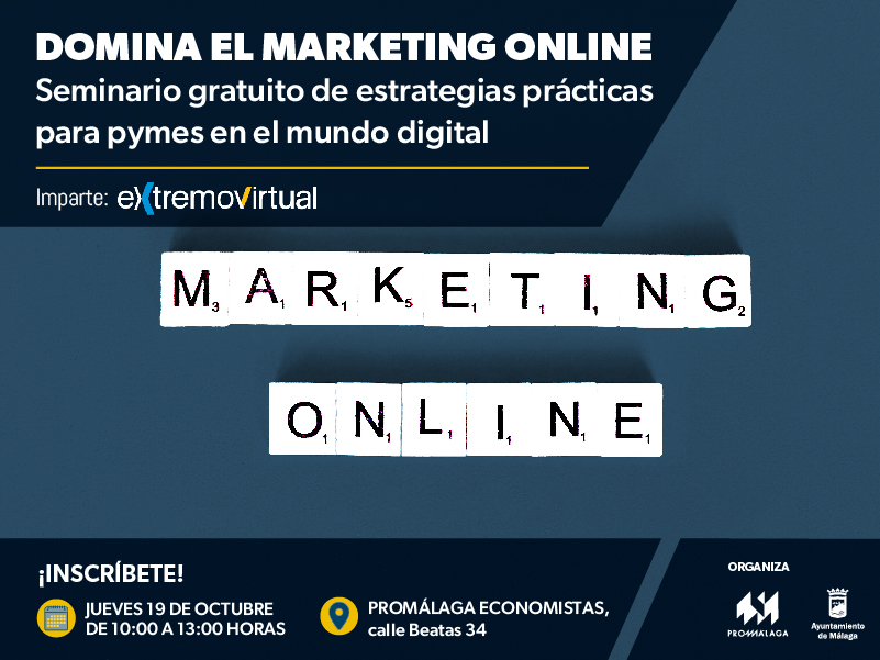Domina el marketing online con el seminario práctico de Promálaga dirigido a gestionar tu empresa